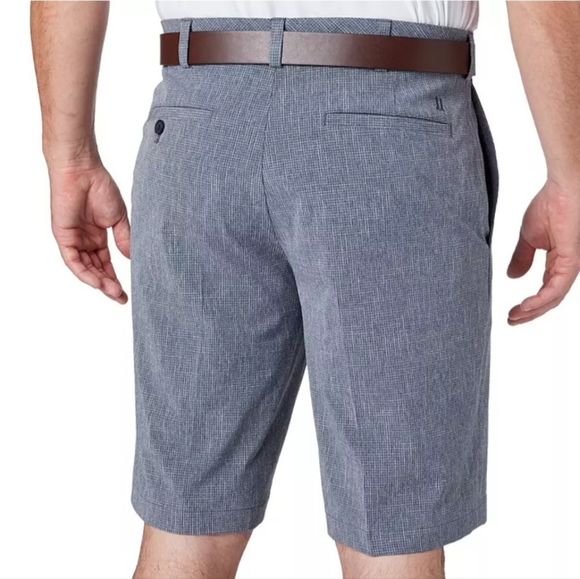 Walter Hagen Men's Perfect 11 Majors Textured Grid 10" Golf Shorts - Picture 2 of 7